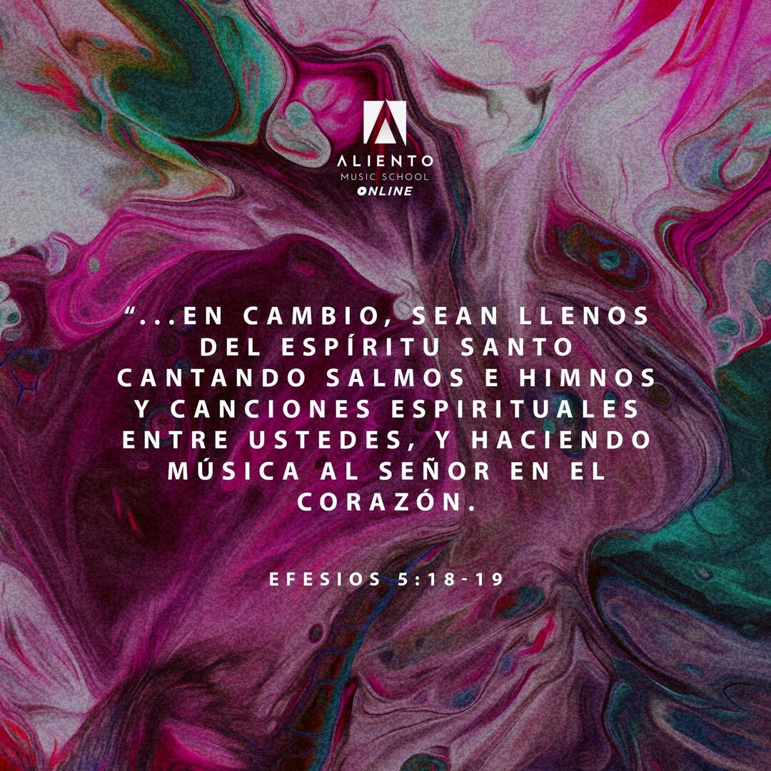 &ldquo;...En cambio, sean llenos del Esp&iacute;ritu Santo cantando salmos e himnos y canciones espirituales entre ustedes, y haciendo m&uacute;sica al Se&ntilde;or en el coraz&oacute;n.&rdquo;
‭‭Efesios‬ ‭5:18-19‬
.
.
.
.
.
#aliento #alientomusicsc